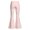 Pink, variant on MuXiKeJi Clothes Girls School Uniform Pants Dress Bottoms Size 6-15 Years | Elastic High Waisted, with Pockets, Wide Leg, Decorative Button, Front Seam, Cute Fall Winter Clothes 13-14 Years