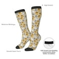 thumbnail image 6 of Fotbe Music Dancing Cat print Women's Men's Novelty Crew Socks Cotton Socks Knee High Socks for Walking,Running,Nurses,Pregnancy, 6 of 8