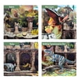 thumbnail image 2 of Music Park Dinosaur Doomsday Book Nook - 3D Wooden Miniature Prehistoric Diorama Model Kit with LED Lights, DIY Artistic Dinosaur Scene, Collectible Display & Premium Gift for Adults, 2 of 6