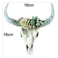 thumbnail image 7 of Travelwant Bull Head Resin Wall Decoration, White Bull Skull Wall Hanging Succulent/Flower Cow Skull Wall Decor Nursery Decor, Simulation 3D Animal Cow Skull for Home Office Decorations, 7 of 7