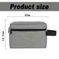 thumbnail image 2 of Neceser de viaje para mujeres y hombres, bolsa de afeitar resistente al agua para accesorios de artículos de tocador, color gris, 2 of 6