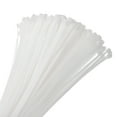 thumbnail image 1 of Unique Bargains 200pcs 14' 40 Lbs Cable Zip Ties Self-Locking Long Nylon Cable Tie Wraps 3/16' for Cord Management, White, 1 of 6