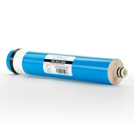 24 Gpd Ro Unit Hydron TW-1812-100 DI or RO Reverse Osmosis Membrane Replacement 100 GPD, Fits Any Standard RO Unit ()