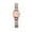 Rose Gold, variant on Mightlink Men Watch Quartz Movement Square Dial Pointer Alloy Band Precise Time Decoration Not Waterproof Men Quartz Business Wristwatch Jewelry Accessory