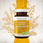 Thyroid Secret 60 Capsules, 500 mg, Oatstraw, Horsetail, Broccoli, Echinacea, Ashwagandha, Kelp. Healthy Thyroid Support