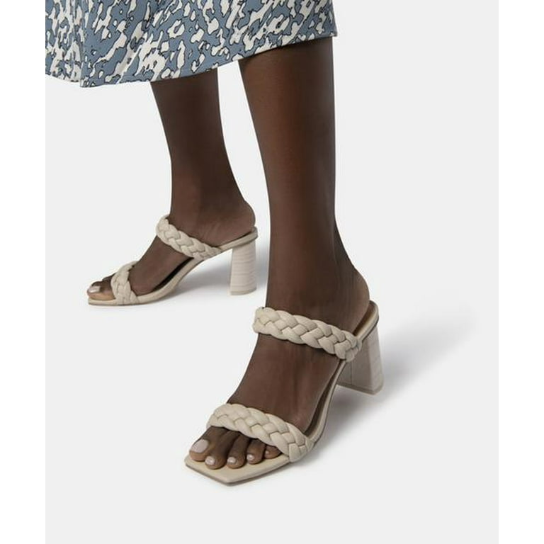 Dolce Vita Paily Braided Detail Square Open Toe Chunky Heel