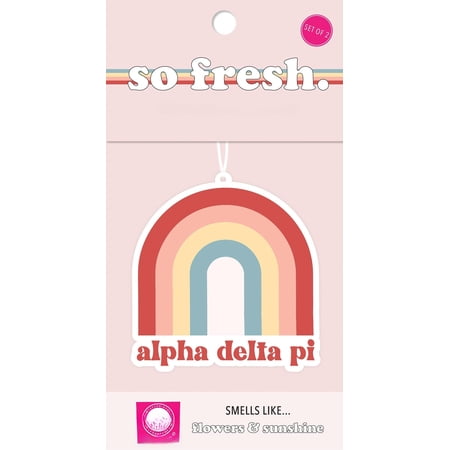Alpha Delta Pi - Rainbow Air Freshener - 2/Pack - & Sunshine Scent