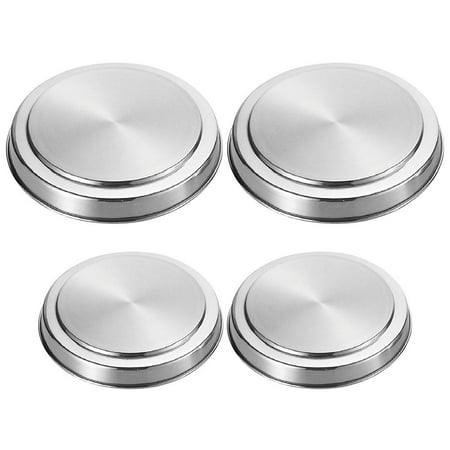 

Fovolat Electric Stove Burner Covers|Rustproof Stainless Steel Round Oven Cover Plates|Hob Stove Stove Burner Covers Kitchen Round Stove Top Burner Covers For Cooker Protection Silver 4pcs