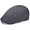 dark grey, variant on Flat Ivy Gatsby Newsboy Driving Elastic Male Hat, Cotton, Black