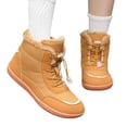 thumbnail image 1 of Botas Descalzos Nieve Invierno Mujeres S Pelusa Forrada para Senderismo Al Aire Libre (marrón 42), 1 of 9