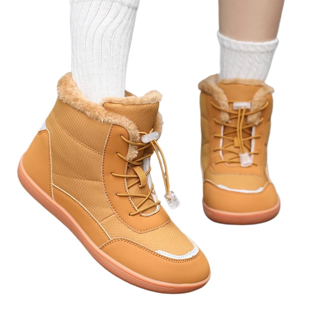 Botas Descalzos Nieve Invierno Mujeres S Pelusa Forrada para Senderismo Al Aire Libre (marrón 42)