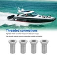 thumbnail image 4 of <p>Marine Thru Drain Threaded Fitting, Thru Drain Connector High Strength  For Yacht For 1in Interface</p>, 4 of 7
