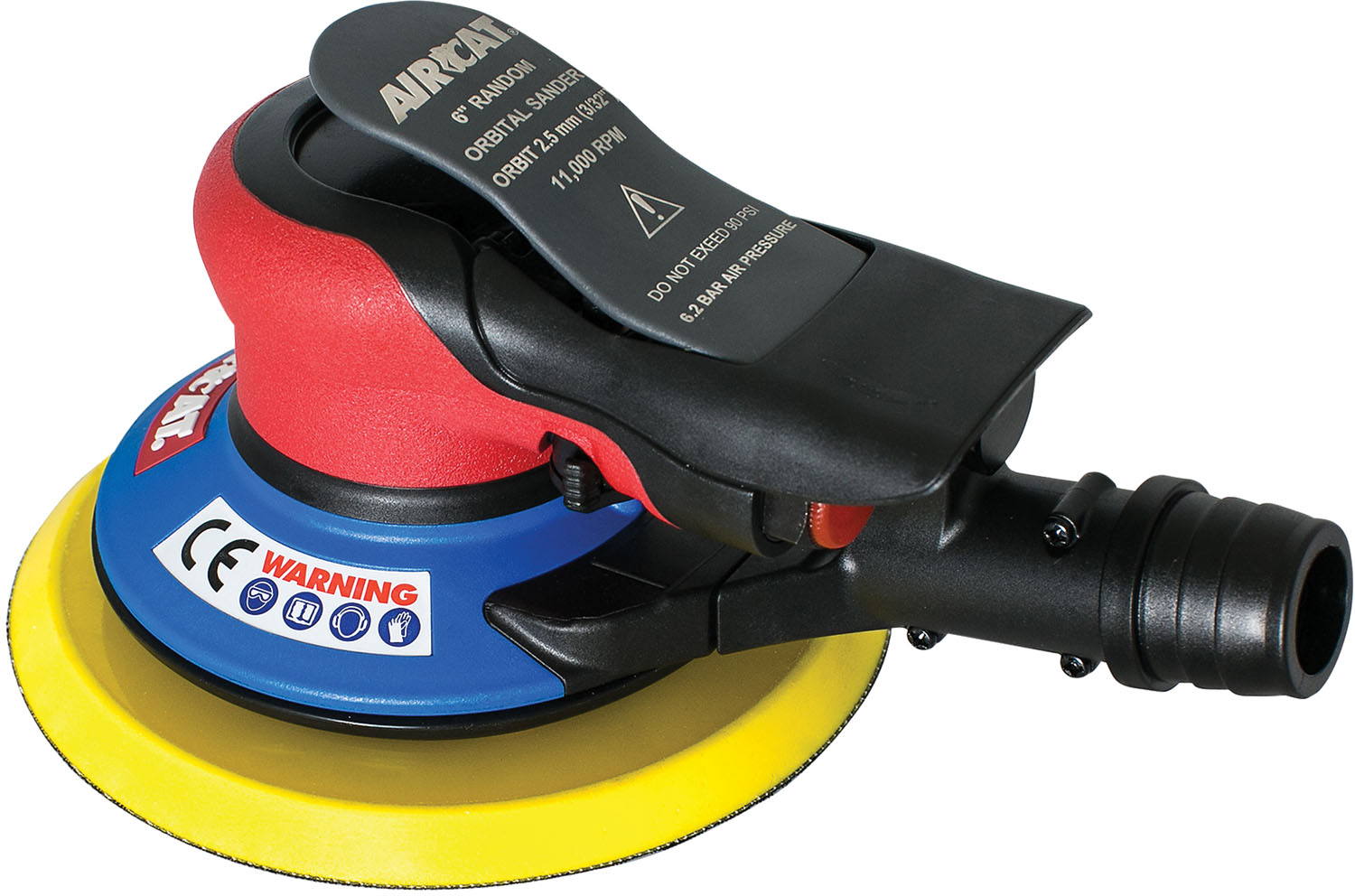 AIRCAT Pneumatic Tools 6700-6-332SV: Orbital Palm Sander Self Vacuum 11,000 RPM