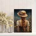 thumbnail image 2 of UXIEQU 12x16 Inch Dreamy Moonlit Meadow Woman Canvas Wall Art Mystical Decor, 2 of 8