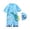 Yellow, variant on Grblisyd Boys Swimsuit One Piece Cute Cartoon Print Rash Guard Suits Short Sleeve Swimwear Kids Dinosaur Bathing Suit with Hat
