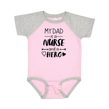 

Inktastic My Dad is a Nurse and a Hero Gift Baby Boy or Baby Girl Bodysuit