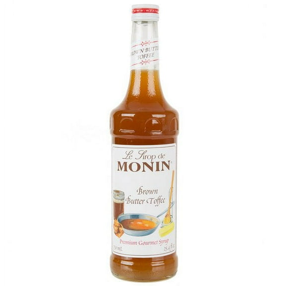 Monin - Brown Butter Toffee Syrup, Rich and Nutty Flavor, Great for Lattes, Iced Coffees, & Milkshakes, Vegan, Non-GMO, Gluten-Free (750 ml)