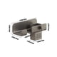 thumbnail image 3 of Organizador de pared plegable para secador de pelo | Capacidad de carga universal de 2 kg | Montaje adhesivo sin taladrar | Soporte para secador de pelo de baño que ahorra espacio con gancho, 3 of 5