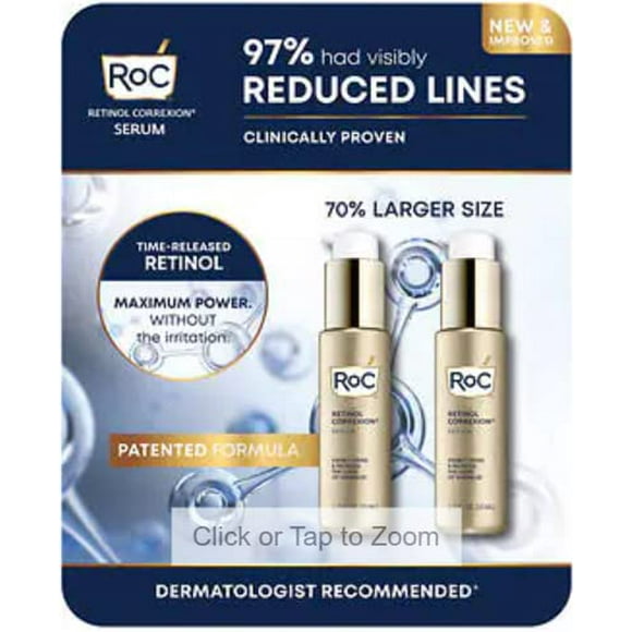 Suero Roc retinol correxion - reafirma y reduce las arrugas 1.7 fl oz 2 Pack