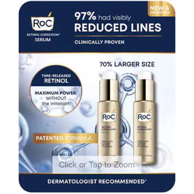 Suero Roc retinol correxion - reafirma y reduce las arrugas 1.7 fl oz 2 Pack