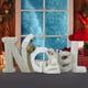 thumbnail image 2 of Conjunto de figuras de belén moderno, elegante y encantadora escena con letras inglesas de nacimiento. NOEL beige, 2 of 9