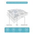 thumbnail image 5 of Quilts Twin Size Bedding Set, Blue Coastal Lightweight Quilted Comforter, Nautical Summer Beach Coral Sea Turtle Soft Reversible Bedspread Coverlet with Pillow Covers for All Season, 68" x 86", 5 of 7