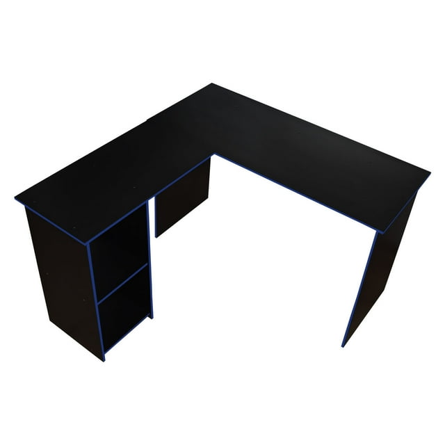 Hogare Escritorio Gamer Escritorio Home Office , Mueble para computadora Color Negro Azul hogare Escritorio Gamer