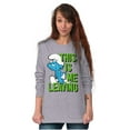 thumbnail image 4 of Smurfs Funny Attitude Don't Care Long Sleeve TShirt Men Women Brisco Brands S, 4 of 6