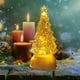 thumbnail image 5 of Velas electrónicas LED de cristal para decoración de árboles de Navidad, pequeñas luces nocturnas, adornos navideños, luces festivas, 5 of 8