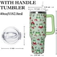 thumbnail image 2 of Ceovfoi 40 oz Frog Tumbler With Handle, Lid and Straw - Cute Green Kawaii Mushroom Gifts for Women, Decor, Accessories, 2 of 6