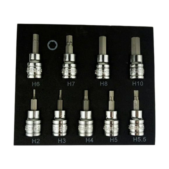 Juego de 9 dados hexagonales de 3/8 DYNWAVEMX juego de manguitos hexagonales