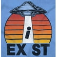thumbnail image 2 of Aliens Exist UFO Beam Cool Believers Unisex Plus Fleece Graphic Sweatshirt Brisco Brands 2X, 2 of 5
