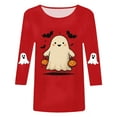 thumbnail image 6 of Godom Fall Round Neck T Shirt Funny Halloween Graphic Tee Casual Family Halloween Tops, 6 of 6