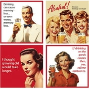 100 pcs funny cocktail napkins call me cocktail napkins retro holiday decorative bar supplies for adult funny gifts christmas tea party(vintage red)