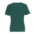 thumbnail image 2 of Women's Lightweight and Soft T-Shirt Curved Hem Crew Neck Smooth Trendy Sleep Lounge Pajama Tops, 2 of 5