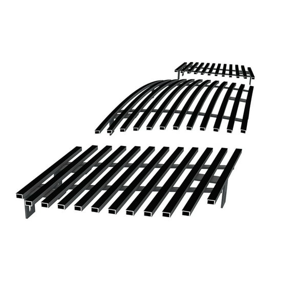 APS Compatible with Nissan Armada Titan 2004-2007 Main Upper Stainless Steel Black 8x6 Horizontal Billet Front Grill Grille Insert N85422J