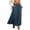 Navy, variant on BUIGTTKLOP Maxi Skirt for Women Drawstring Elastic High Waisted Casual Flowy Summer Long Skirts with Pockets