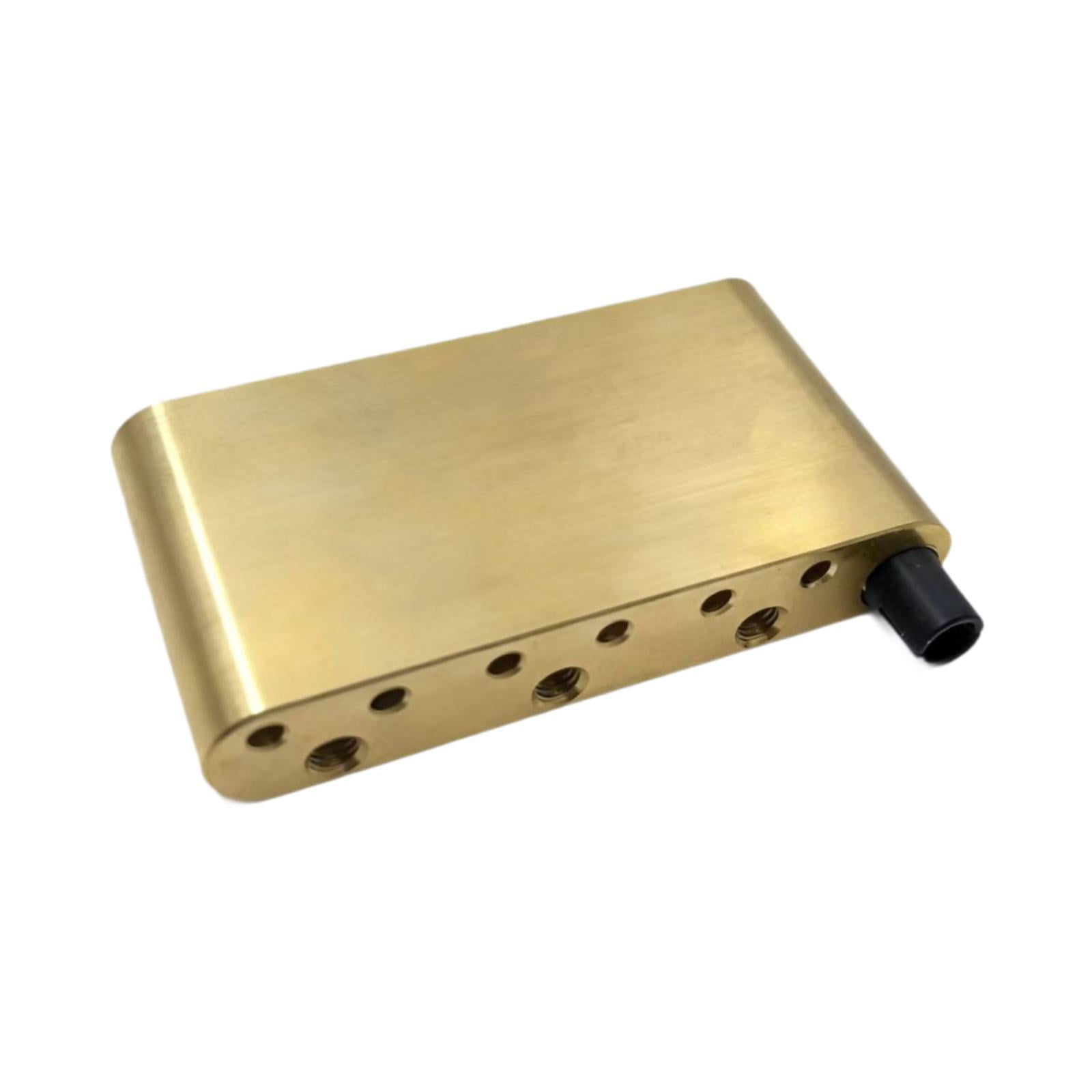 Tremolo Bridge Saddle Brass Guitar Tremolo Block Convenient Fit for Electric Guitar Enthusiasts