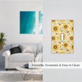 thumbnail image 5 of KLL Watercolor With Sunflowers Pattern Electrical Outlet Covers, 3" x 5" 1 Pack Electric Receptacle Plug Covers for Decorator Receptacle Outlet & Switch-Style T, 5 of 6