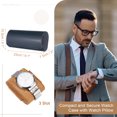 thumbnail image 2 of Estuche de Viaje para Reloj Uxcell para Hombres, Estuche de Reloj de Cuero, Caja de Almacenamiento de Reloj Portátil para Navidad, Cumpleaños y Aniversario, 3 Slots (Azul), 2 of 7