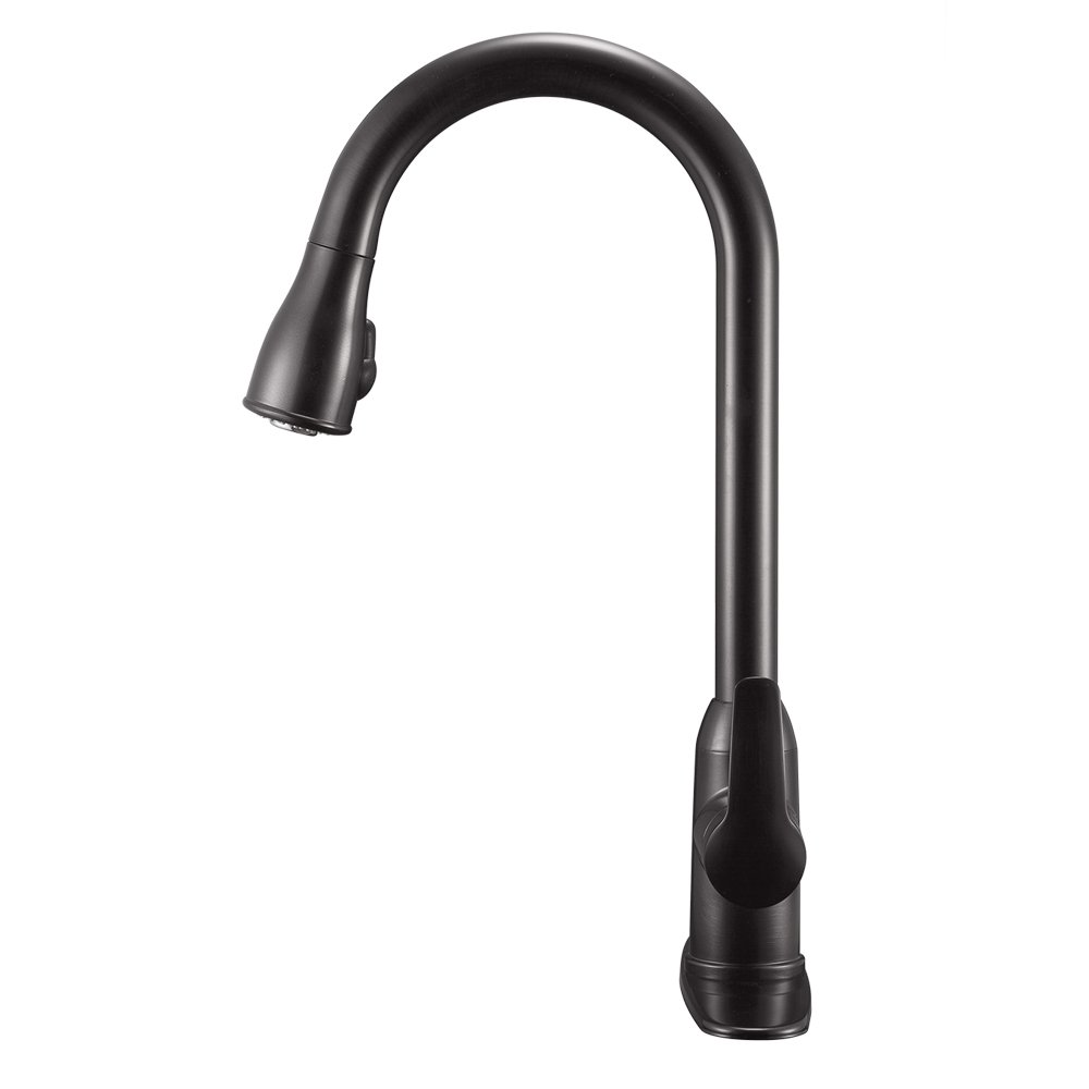 Dura Faucet Single Handle Pull-Down Kitchen Faucet for RVs Venetian  Bronze