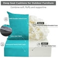 thumbnail image 2 of Outdoor Cushions for Patio Furniture,Outdoor Seat Cushion Set 24 x 24 x 4 Inch,Waterproof & Fade Resistant Outdoor Chair Cushions,Deep Patio Chair Cushion with Removable Cover,Teal, 2 of 15