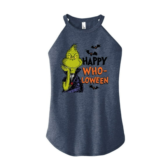 The Grinch - Grinch Happy Wholoween - Juniors High Neck Tank Top
