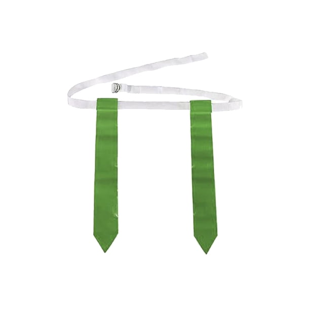 Soidarity Conjunto de cinturón de entrenamiento de partido de fútbol americano ajustable escuela deportes competencia práctica etiqueta cintura correa Ropa Deportiva, Zapatos 3 uds blanco verde Soidarity OD029002-02