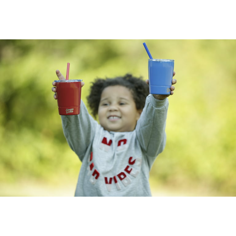 Tiblue Kids & Toddler Cup - 4 Pack 8oz Spill Proof Stainless Steel