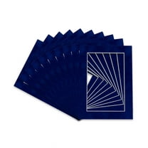 Brooke Suede Acid Free 8.5x11 Picture Frame Mats with White Core Bevel Cut for 5.5x8.5 Pictures -