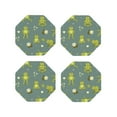 thumbnail image 2 of Balery 4 Pcs Cute Yoga Frogsleather Coasters Set, Drink Table Cup Coasters For Living Room Kitchen Coffee Decor, 2 of 9