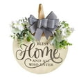 thumbnail image 1 of Universal Decorative Hangs With Floral Wreath Design For Home And Event Decoration Crafted From Durable Fabric And Wood For Enhanced Statue Painted Glass Plaque Ornament Filler Glitter Chandelier Bead, 1 of 4