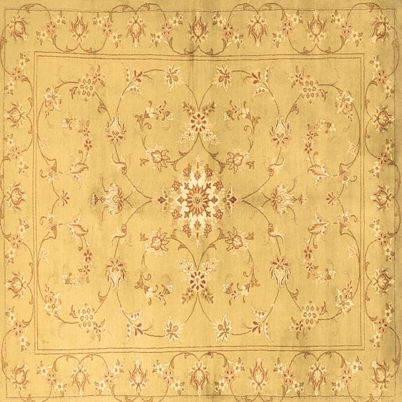 Ahgly Company Indoor Square Persian Brown Traditional Area Rugs, 6' Square