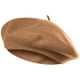thumbnail image 1 of Boina de lana, gorro cálido de invierno de estilo francés de color sólido para mujer, gorro de pintor de lana retro de otoño e invierno, boina para mujer que combina con todo, 1 of 8